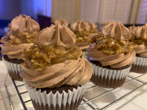 German Chocolate Cupcakes